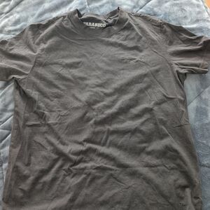 Parasuco Black Crewneck Short Sleeve Tee